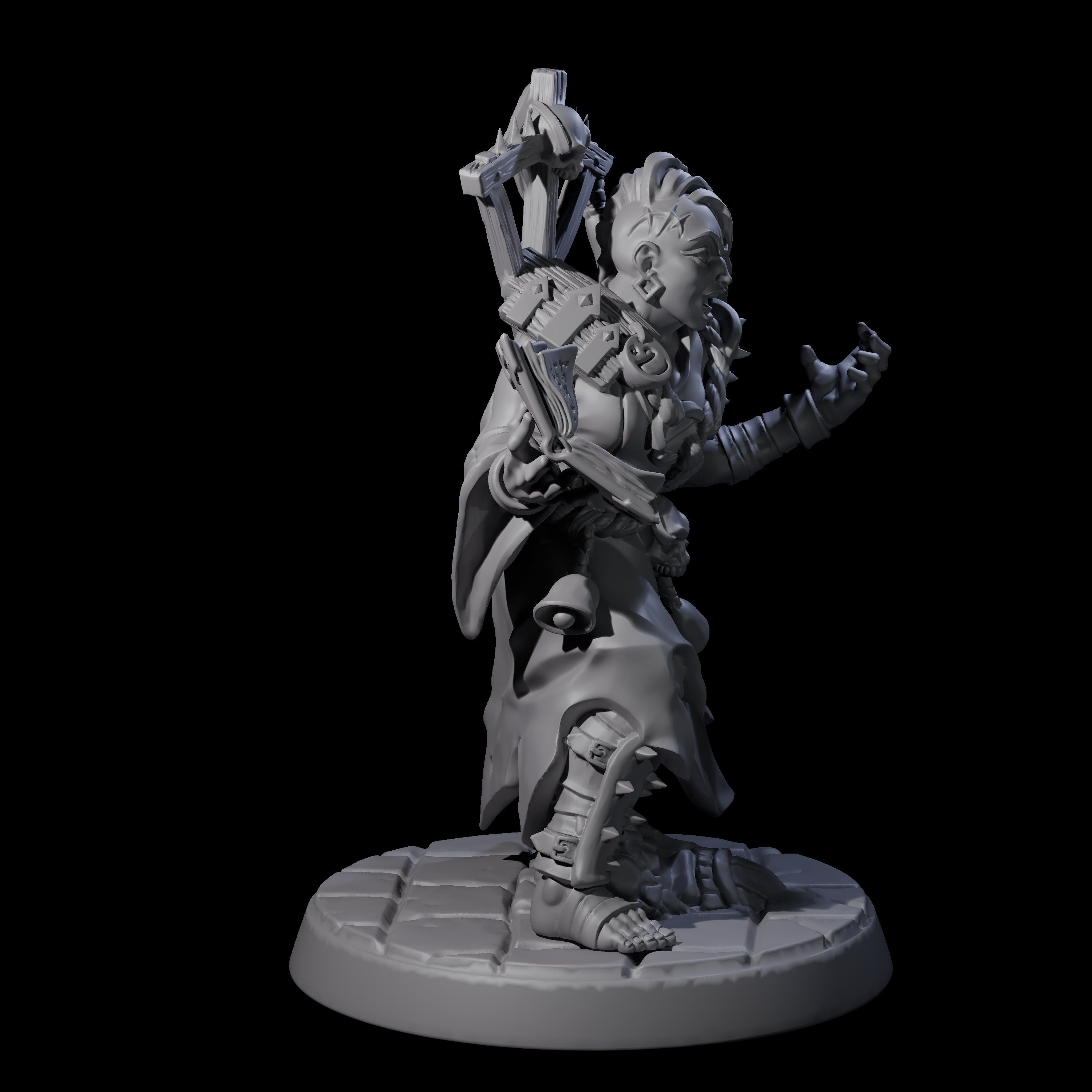 Filth Cultist F Miniature for Dungeons and Dragons, Pathfinder or other TTRPGs