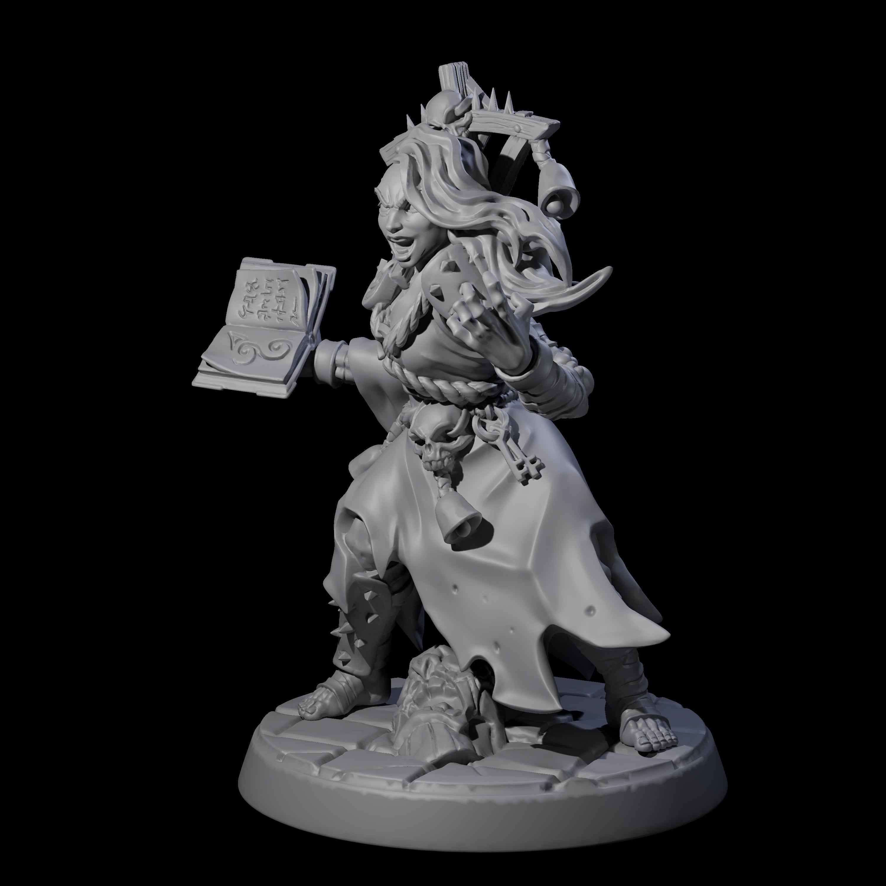 Filth Cultist F Miniature for Dungeons and Dragons, Pathfinder or other TTRPGs