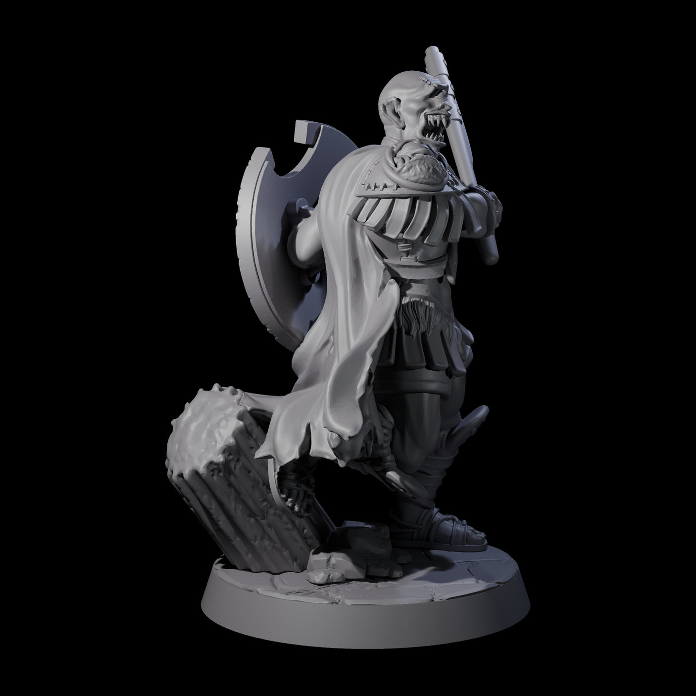 Filthy Cyclops Warrior A Miniature for Dungeons and Dragons, Pathfinder or other TTRPGs