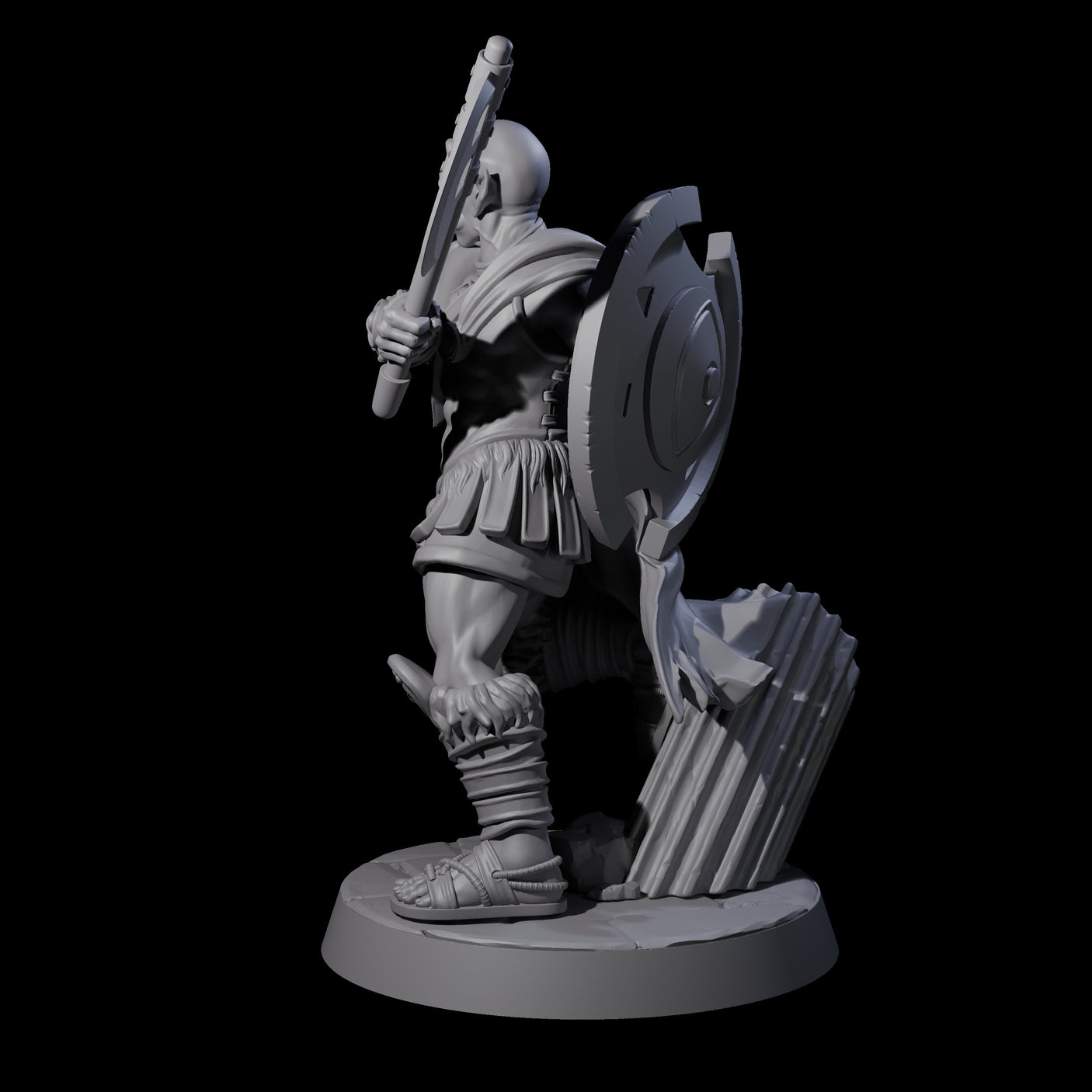 Filthy Cyclops Warrior A Miniature for Dungeons and Dragons, Pathfinder or other TTRPGs
