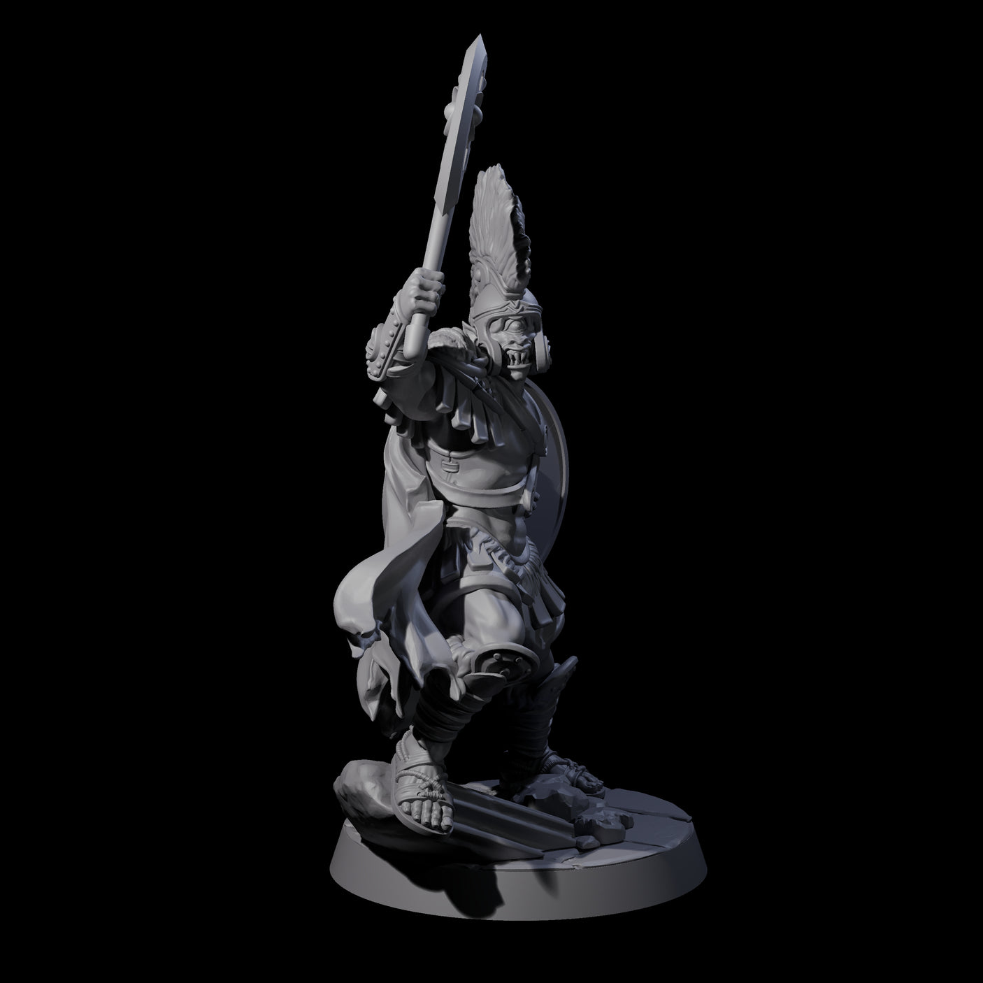 Filthy Cyclops Warrior C Miniature for Dungeons and Dragons, Pathfinder or other TTRPGs