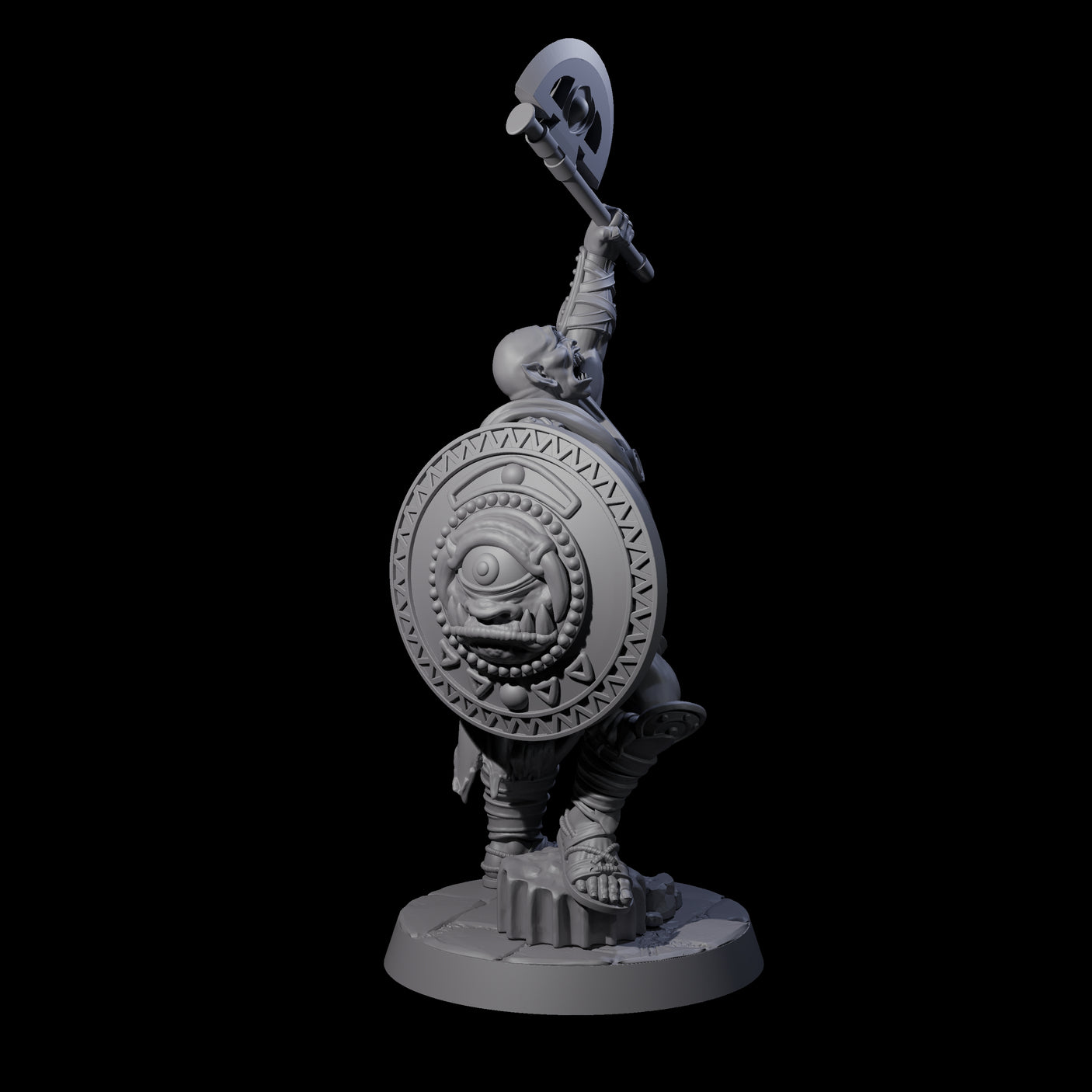 Filthy Cyclops Warrior E Miniature for Dungeons and Dragons, Pathfinder or other TTRPGs