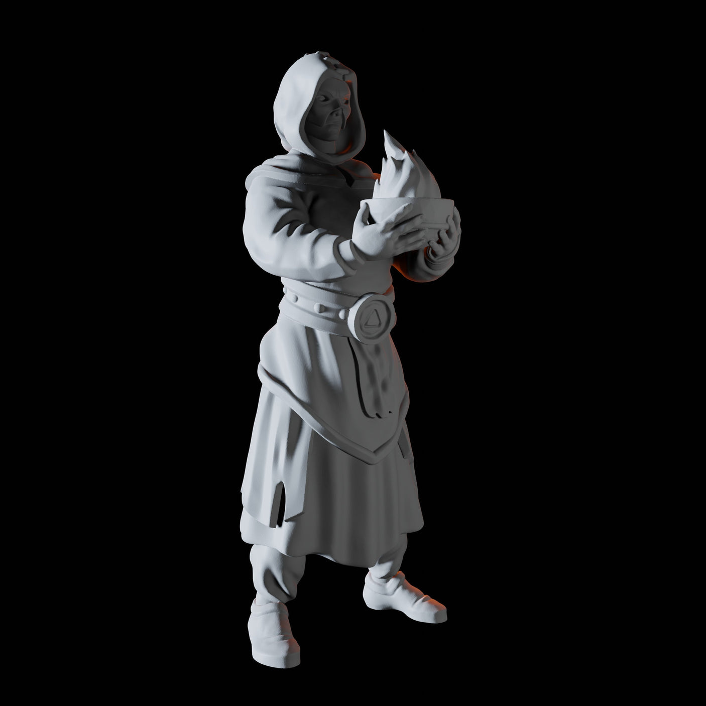 Fire Cultist Miniature for Dungeons and Dragons, Pathfinder or other TTRPGs