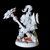 Fire Dwarf Army - Six Miniatures Miniature for Dungeons and Dragons, Pathfinder or other TTRPGs