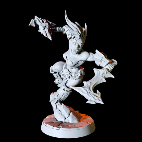 Fire Dwarf Army - Six Miniatures Miniature for Dungeons and Dragons, Pathfinder or other TTRPGs