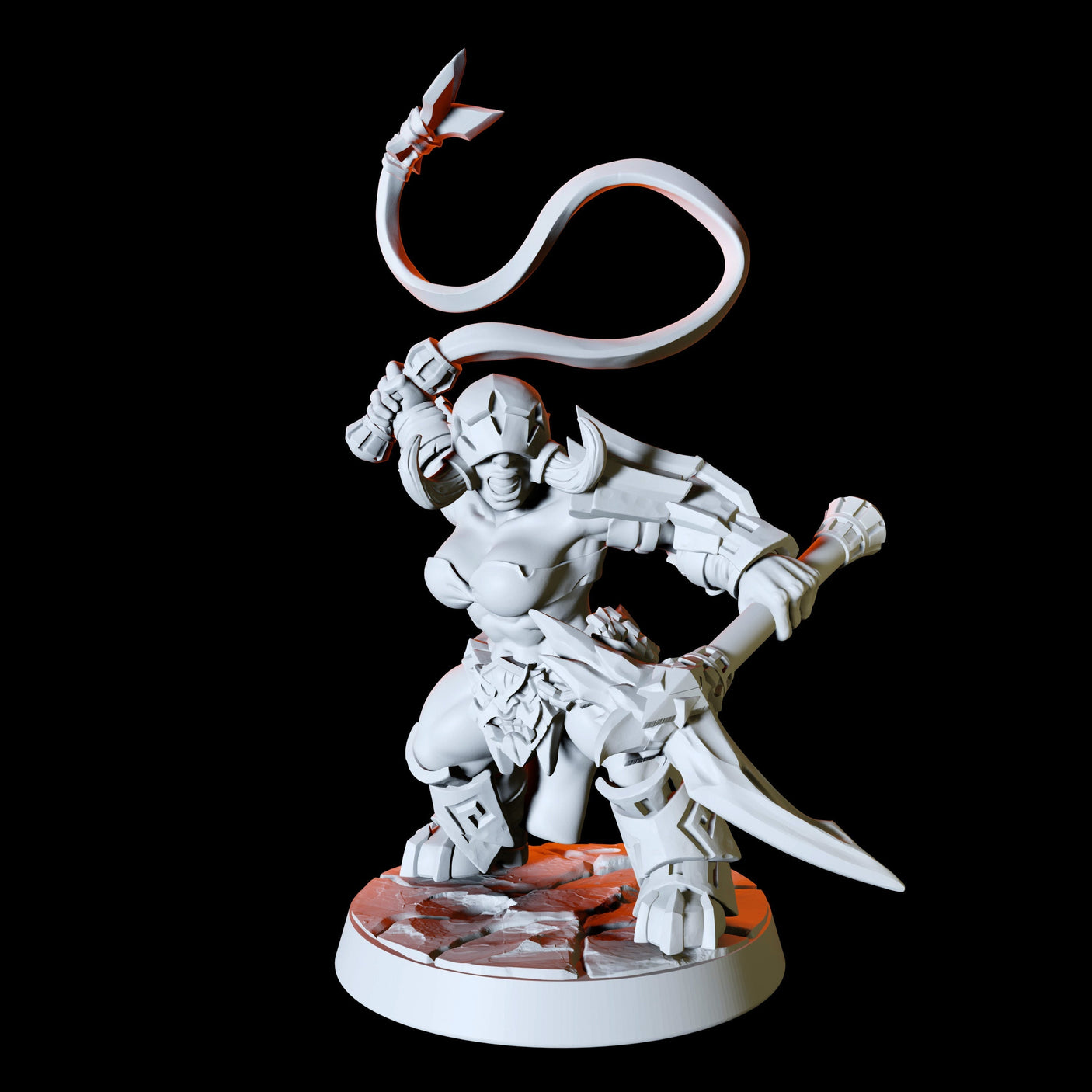 Fire Dwarf Army - Six Miniatures Miniature for Dungeons and Dragons, Pathfinder or other TTRPGs