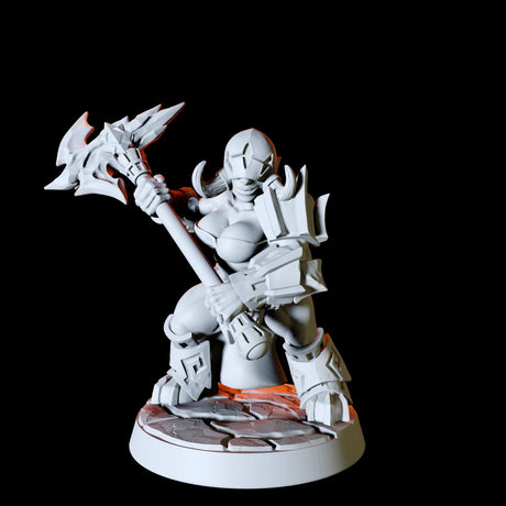 Fire Dwarf Army - Six Miniatures Miniature for Dungeons and Dragons, Pathfinder or other TTRPGs