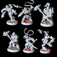 Fire Dwarf Army - Six Miniatures Miniature for Dungeons and Dragons, Pathfinder or other TTRPGs