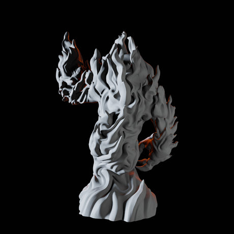Fire Elemental B Miniature for Dungeons and Dragons, Pathfinder or other TTRPGs