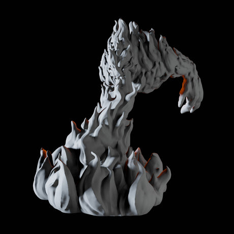Fire Elemental C Miniature for Dungeons and Dragons, Pathfinder or other TTRPGs