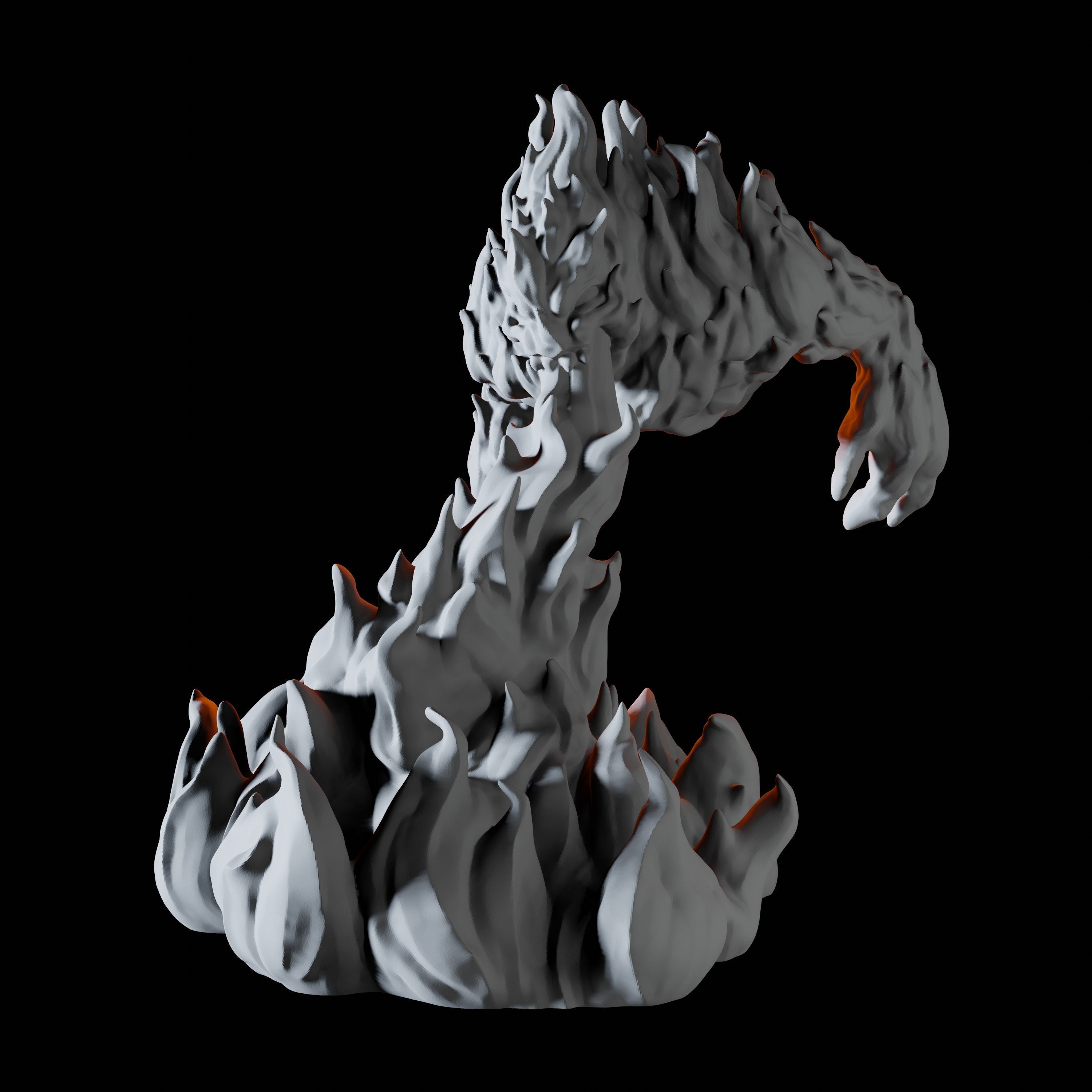 Fire Elemental Miniature C for Dungeons and Dragons - Myth Forged