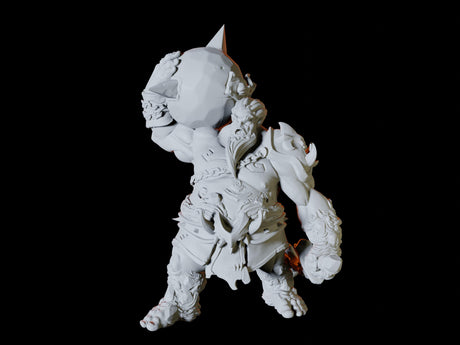 Fire Giant Type A Miniature for Dungeons and Dragons, Pathfinder or other TTRPGs