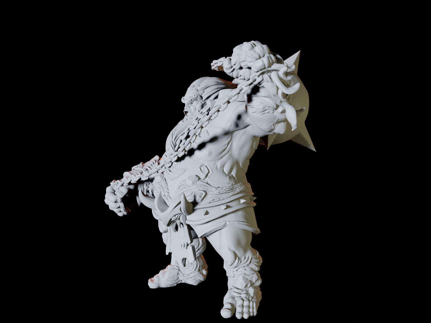 Fire Giant Type B Miniature for Dungeons and Dragons, Pathfinder or other TTRPGs