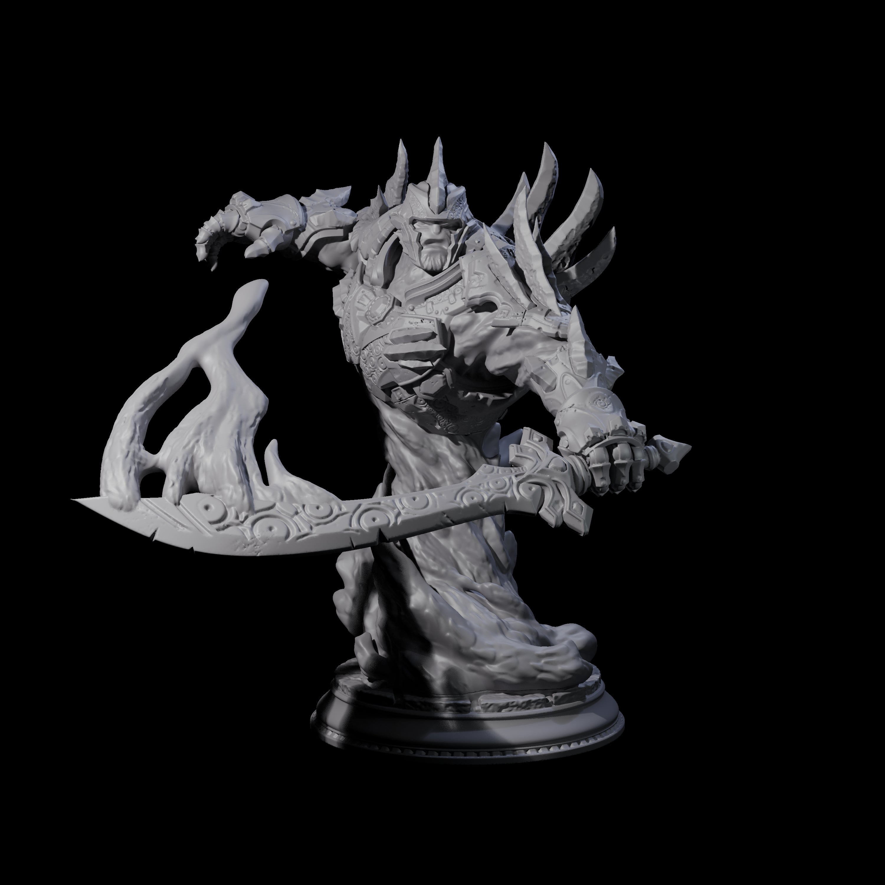 Fire Myrmidon Miniature for Dungeons and Dragons, Pathfinder or other TTRPGs