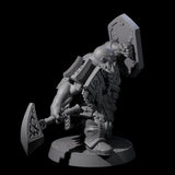 Fire Veined Dwarf Warrior A Miniature for Dungeons and Dragons, Pathfinder or other TTRPGs