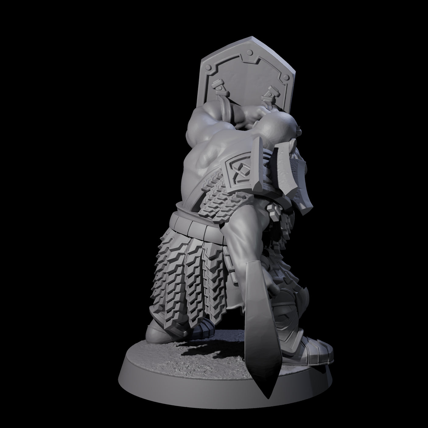 Fire Veined Dwarf Warrior A Miniature for Dungeons and Dragons, Pathfinder or other TTRPGs
