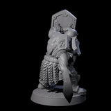 Fire Veined Dwarf Warrior A Miniature for Dungeons and Dragons, Pathfinder or other TTRPGs