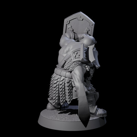 Fire Veined Dwarf Warrior A Miniature for Dungeons and Dragons, Pathfinder or other TTRPGs