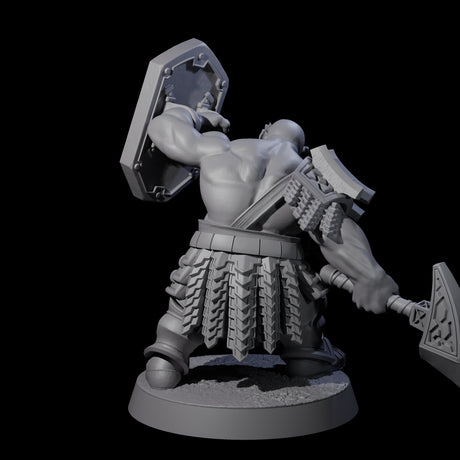 Fire Veined Dwarf Warrior A Miniature for Dungeons and Dragons, Pathfinder or other TTRPGs