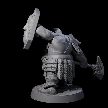 Fire Veined Dwarf Warrior A Miniature for Dungeons and Dragons, Pathfinder or other TTRPGs