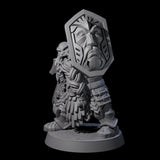 Fire Veined Dwarf Warrior A Miniature for Dungeons and Dragons, Pathfinder or other TTRPGs