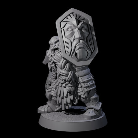 Fire Veined Dwarf Warrior A Miniature for Dungeons and Dragons, Pathfinder or other TTRPGs