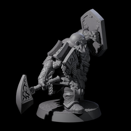Fire Veined Dwarf Warrior A Miniature for Dungeons and Dragons, Pathfinder or other TTRPGs