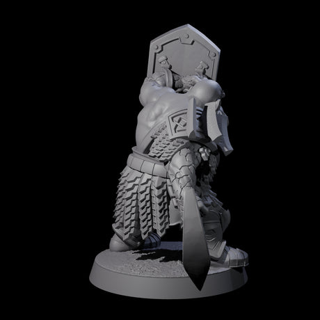 Fire Veined Dwarf Warrior A Miniature for Dungeons and Dragons, Pathfinder or other TTRPGs