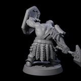 Fire Veined Dwarf Warrior A Miniature for Dungeons and Dragons, Pathfinder or other TTRPGs