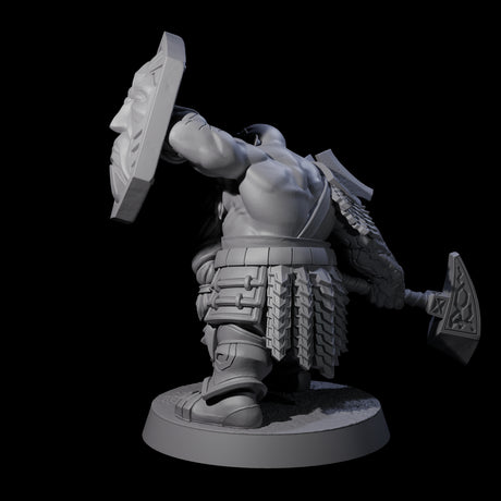 Fire Veined Dwarf Warrior A Miniature for Dungeons and Dragons, Pathfinder or other TTRPGs