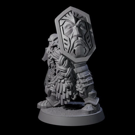 Fire Veined Dwarf Warrior A Miniature for Dungeons and Dragons, Pathfinder or other TTRPGs