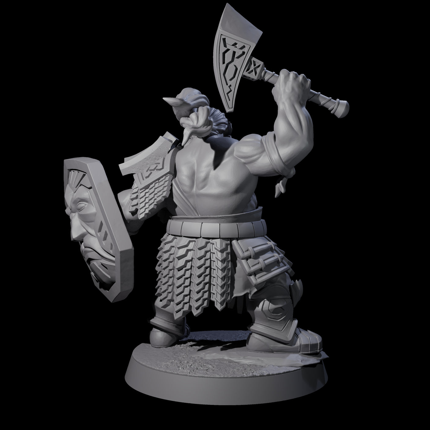 Fire Veined Dwarf Warrior B Miniature for Dungeons and Dragons, Pathfinder or other TTRPGs