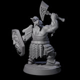 Fire Veined Dwarf Warrior B Miniature for Dungeons and Dragons, Pathfinder or other TTRPGs