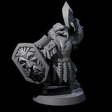 Fire Veined Dwarf Warrior B Miniature for Dungeons and Dragons, Pathfinder or other TTRPGs