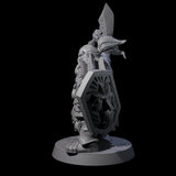 Fire Veined Dwarf Warrior B Miniature for Dungeons and Dragons, Pathfinder or other TTRPGs
