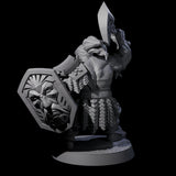 Fire Veined Dwarf Warrior B Miniature for Dungeons and Dragons, Pathfinder or other TTRPGs
