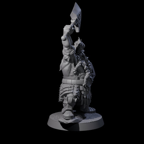 Fire Veined Dwarf Warrior C Miniature for Dungeons and Dragons, Pathfinder or other TTRPGs