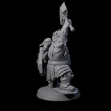 Fire Veined Dwarf Warrior C Miniature for Dungeons and Dragons, Pathfinder or other TTRPGs