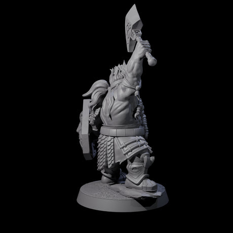 Fire Veined Dwarf Warrior C Miniature for Dungeons and Dragons, Pathfinder or other TTRPGs