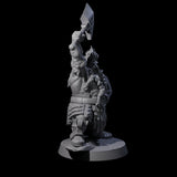 Fire Veined Dwarf Warrior C Miniature for Dungeons and Dragons, Pathfinder or other TTRPGs