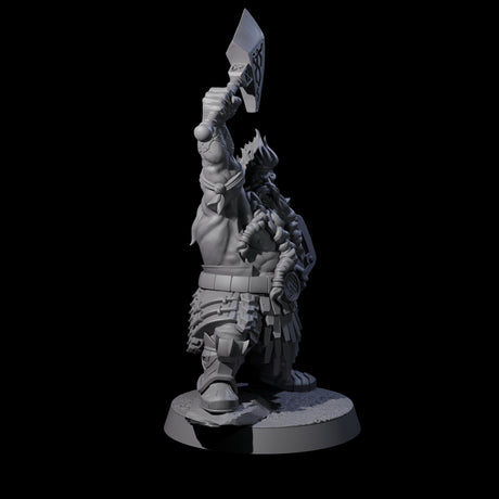 Fire Veined Dwarf Warrior C Miniature for Dungeons and Dragons, Pathfinder or other TTRPGs