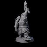 Fire Veined Dwarf Warrior C Miniature for Dungeons and Dragons, Pathfinder or other TTRPGs
