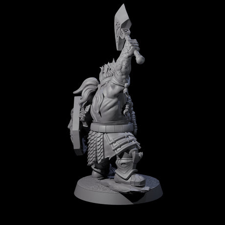 Fire Veined Dwarf Warrior C Miniature for Dungeons and Dragons, Pathfinder or other TTRPGs