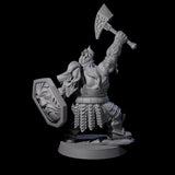 Fire Veined Dwarf Warrior C Miniature for Dungeons and Dragons, Pathfinder or other TTRPGs