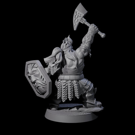 Fire Veined Dwarf Warrior C Miniature for Dungeons and Dragons, Pathfinder or other TTRPGs