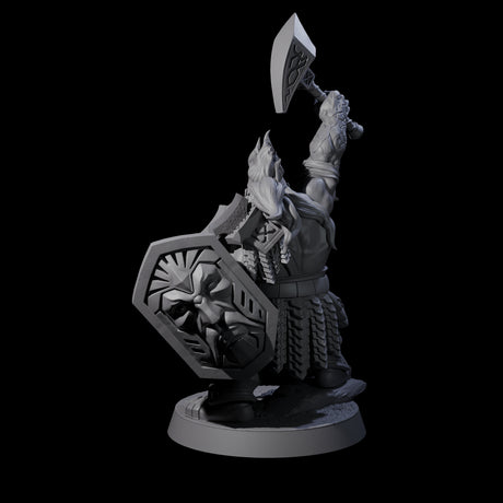 Fire Veined Dwarf Warrior C Miniature for Dungeons and Dragons, Pathfinder or other TTRPGs