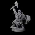 Fire Veined Dwarf Warrior C Miniature for Dungeons and Dragons, Pathfinder or other TTRPGs