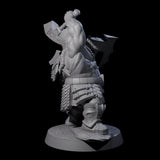 Fire Veined Dwarf Warrior D Miniature for Dungeons and Dragons, Pathfinder or other TTRPGs