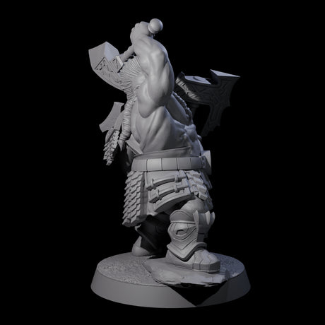 Fire Veined Dwarf Warrior D Miniature for Dungeons and Dragons, Pathfinder or other TTRPGs