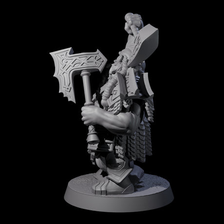 Fire Veined Dwarf Warrior D Miniature for Dungeons and Dragons, Pathfinder or other TTRPGs